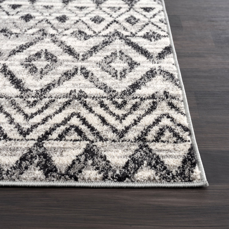 Tapis gris Tiffanie Cedrenea, Rectangle 6 pi x 9 pi