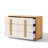47.2'' W Natural and White 6-Drawer Dresser