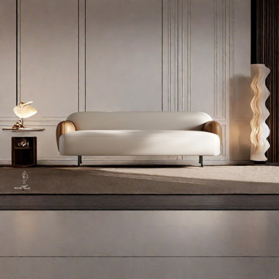 Banc rembourré en cuir Venitta