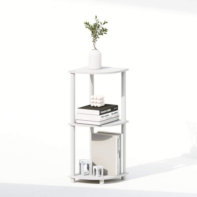 Surat Plastic Shelving Unit, White/White