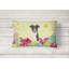 Coussin lombaire terrier de pâques œufs