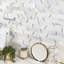 Matrix Trapezoid Marble And Brass Tile