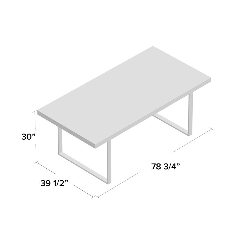 Dining Table, 39.5" W x 63" L, Walnut
