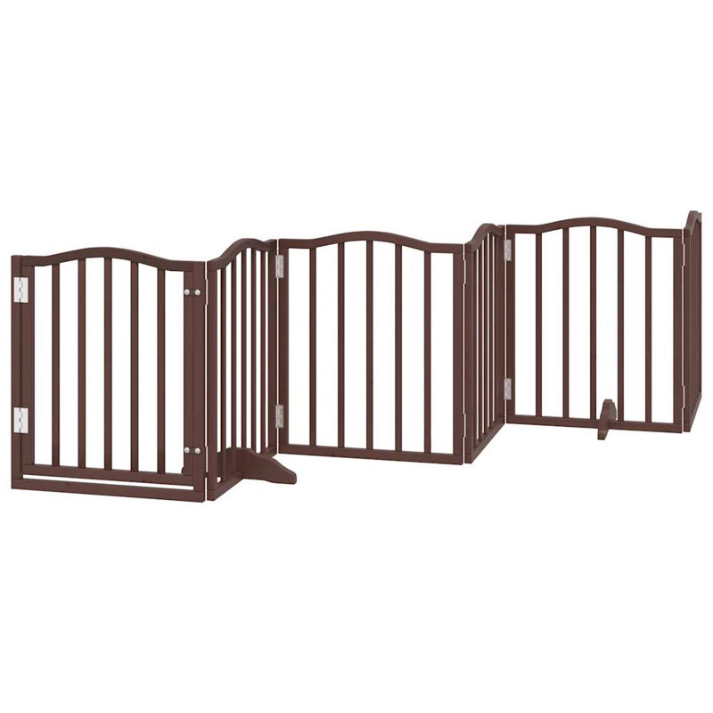 Lissie Solid Wood Dog House Door, 60cm H x 750cm W x 2cm D, Brown