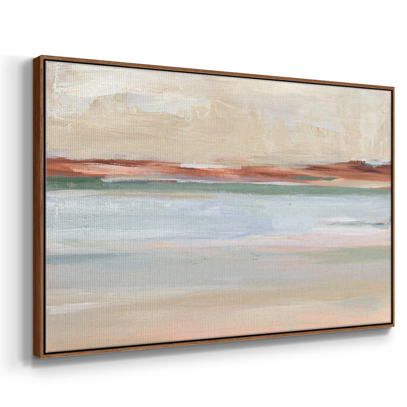Sienna Horizon II " Sienna Horizon II ", 27" H x 41" W x 2" D, Walnut Framed Canvas