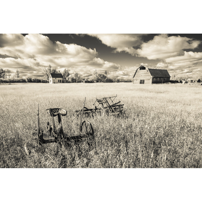 Old Farm Yard by Sprokop - Wrapped Canvas Print, 30cm H x 46cm W