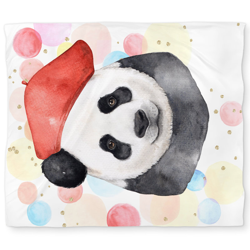 Artist panda Red Illustrative Duvet Cover | Home Decor