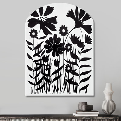 Forbach, art graphique noir et blanc V - Fleurs