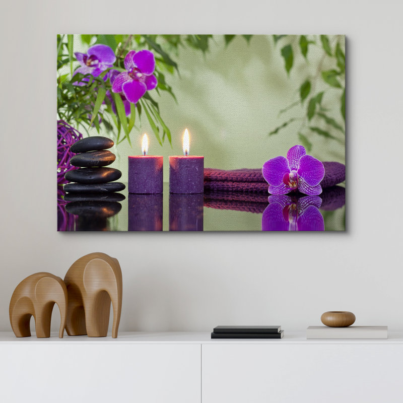 Christmas Candles For Celebration X11 - Photographie sur toile tendue, H 12 po x l 18 po