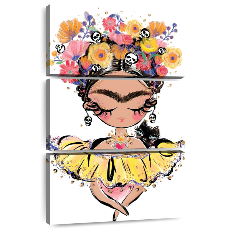 Caricature de Keiraleigh, Frida Kahlo, H 74 po x l 48 po