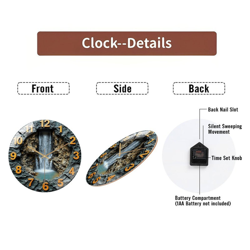 Horloge murale 12 po