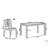 Ezmerelda 6 Seater Dining Set-63763973