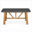 Table de salle à manger rectangulaire en fibre de béton 70,9 po Modern