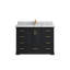 Boston 48 po X P 22 po De salle de bain simple en fer forgé Quartz blanc-108517471