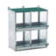 4 Compartment Chicken Nesting Boxes, Metal Nesting Boxes Wall Mount Chicken Egg Laying Box for Different Chicken Breeds