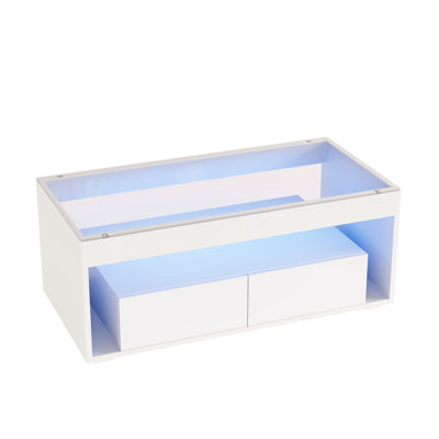 Pedestal Coffee Table with Storage