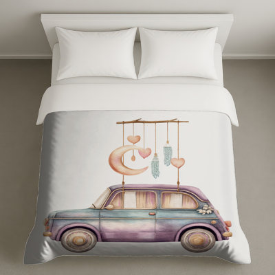 Illustration de voiture rétro Housses de couette