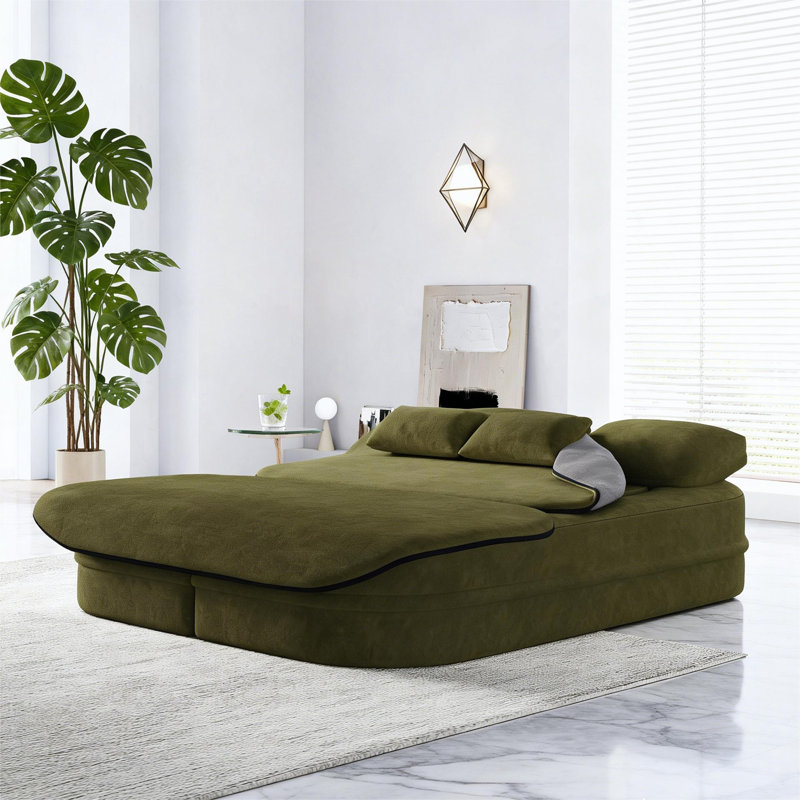 Canapé de plancher, Vert
