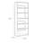 Dee Modular Closet System, 5 Tier Storage Shelves, Wood-100547245