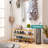 Modern 3-Tier Bamboo Shoe Rack For Bathroom, Closet, Bedroom, Living Room, Stackable & Removable Design