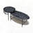 Space-Saving Nesting Table with Engineered Stone Top