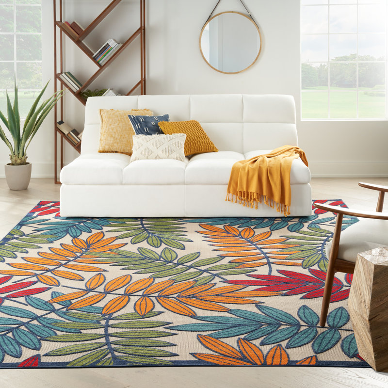 Eaglin Floral Indoor Rug, Rectangle 12' x 15'