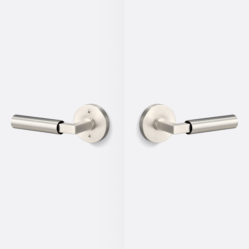 Levanto Round Passage Rosette, Smooth Grip, Satin Nickel