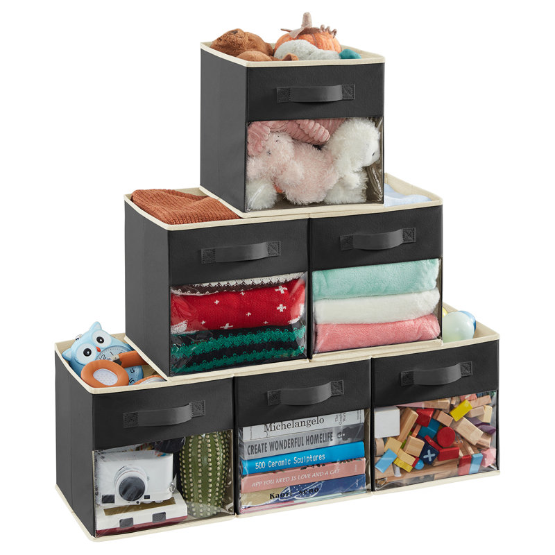 17 Stories Fabric Storage Bag, Black