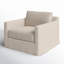 Hampton Slipcovered Swivel Armchair-89919284
