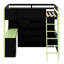 Lit mezzanine en bois avec bureau-1631314618