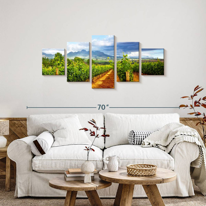 Vignoble pittoresque, H 24 po x l 55 po