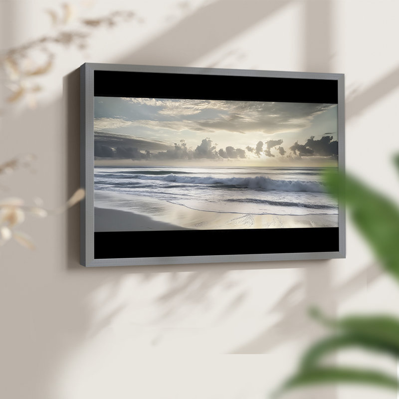 Nautical Series-IX -Framed Print - Restickable, Grey, 16" H x 20" W