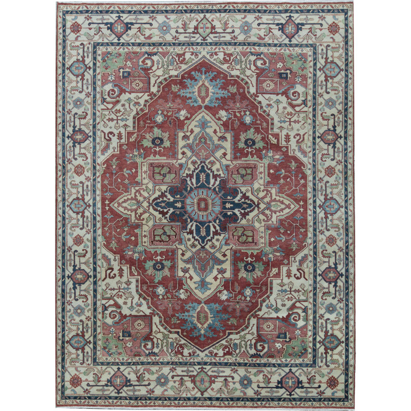 Wool Oriental Area Rug, Rectangle 8'11" x 11'11"