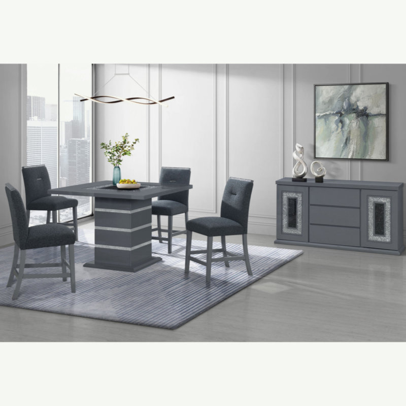 TABOURET ARIYA GRIS FONCÉ