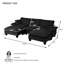 Canapé modulaire en forme de U avec voilier et repose-pieds mobile-1362016424