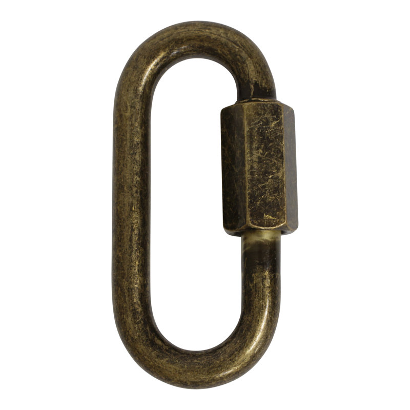 Verrouillage à vis fileté (2 pièces), Bronze, H 2,56 po x l 1,22 po x P 0,28 po