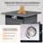 Wendye 7-Piece Outdoor Fire Pit Conversation Set With 4 Swivel Chairs & 2 Side Tables-849832270-849832271