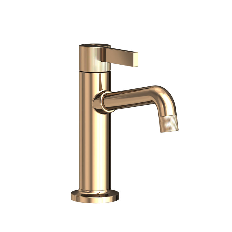 Pardees Single Hole Lavatory Faucet, French Gold (PVD)