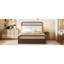 lit plateforme pour grand lit double avec lit gigogne et espace de rangement supplémentaire