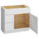 36" W Birch Plywood Freestanding Single Base 2 Drawers Storage Cabinet with Soft Close Door