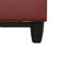Ensemble de canapé modulaire en similicuir 3 pièces avec repose-pieds rouge-98175001-98175002-98175003