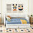 Twin XL to King Size Upholstered Daybed with Two Drawers
