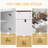 63" Fluted Sideboard Buffet Cabinet With Storage, Modern Coffee Bar Station With 4 Doors And 3 Drawers, Kitchen Storage Console Table-573172463