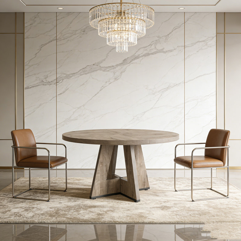 47 Inch Wood Dining Table Round Dining Table