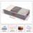 Under Bed Storage, 2 Pack Closet Organizers, Collapsible Container Bags, With Sorting Card Slot And 4 Leather Handles, Grey-642054327