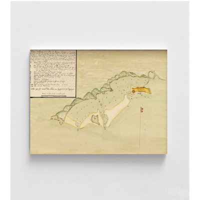 «Honduras 1782 Port Royal Harbour, décor de salle de classe historique, art mural d'entrée de bureau, affiche de Port Royal Island, impression de cadeau d'histoire