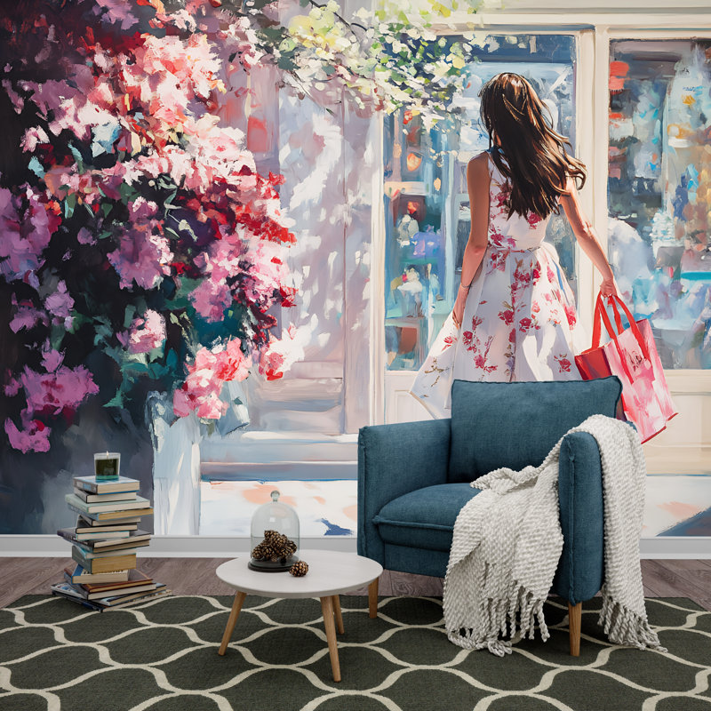 Papier peint fantaisie, décalcomanie, autocollant de mode, H 96 po x l 60 po, Non tissé