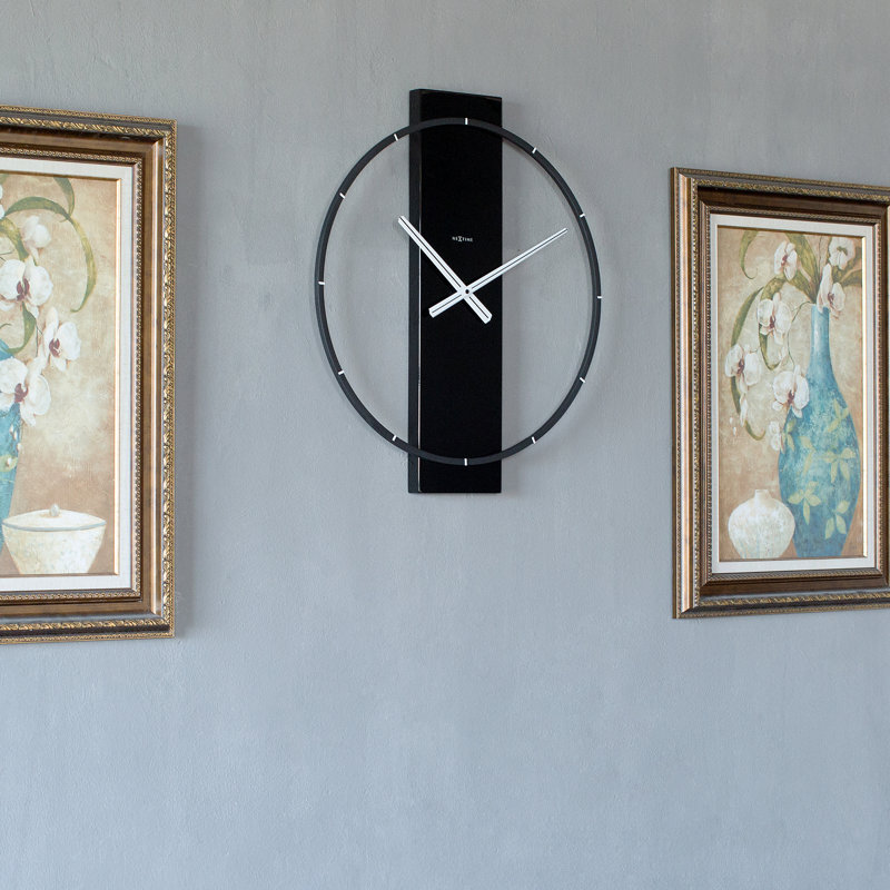 Metal Wall Clock, Black