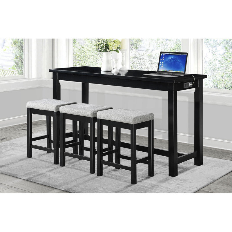 3 - Person Dining Set, Black