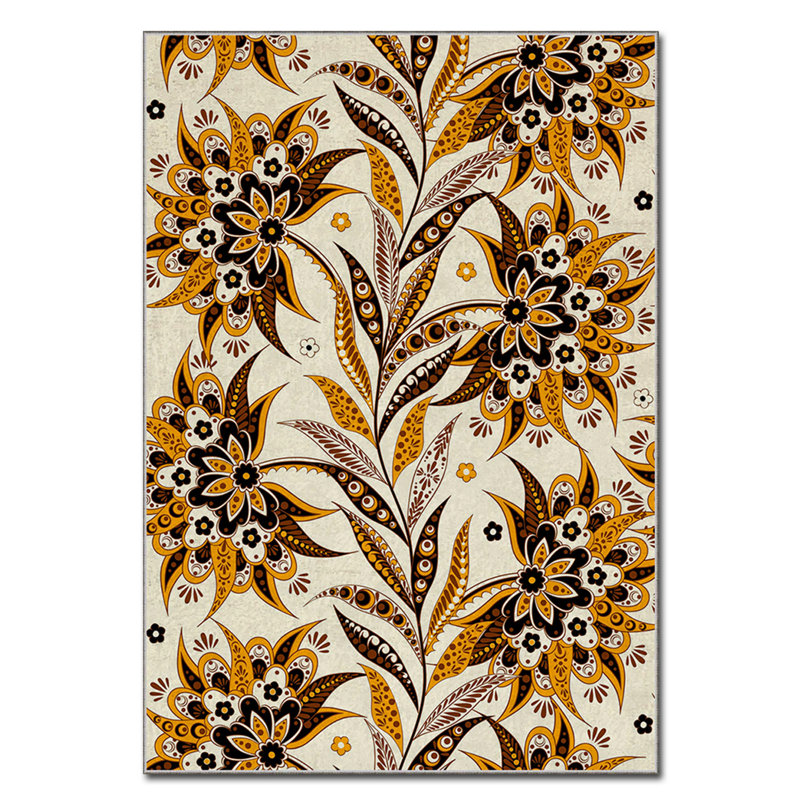Luxurious Polyester Carpet, 3.3 x 4.6 Feet, 100% Velvet Fabric | 740 g/m², 0.08 in Pile Height | Non-Slip Felt Dot Underside, Laminated Sponge for Comfort | Easy to Clean, Machine Washable at 86°F